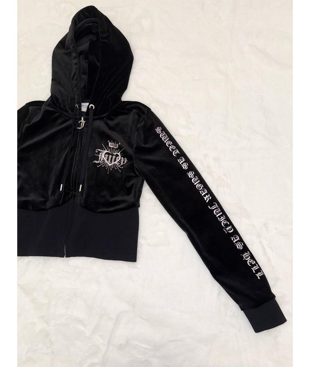 JUICY COUTURE Черный велюровый спортивные костюмы, фото 4