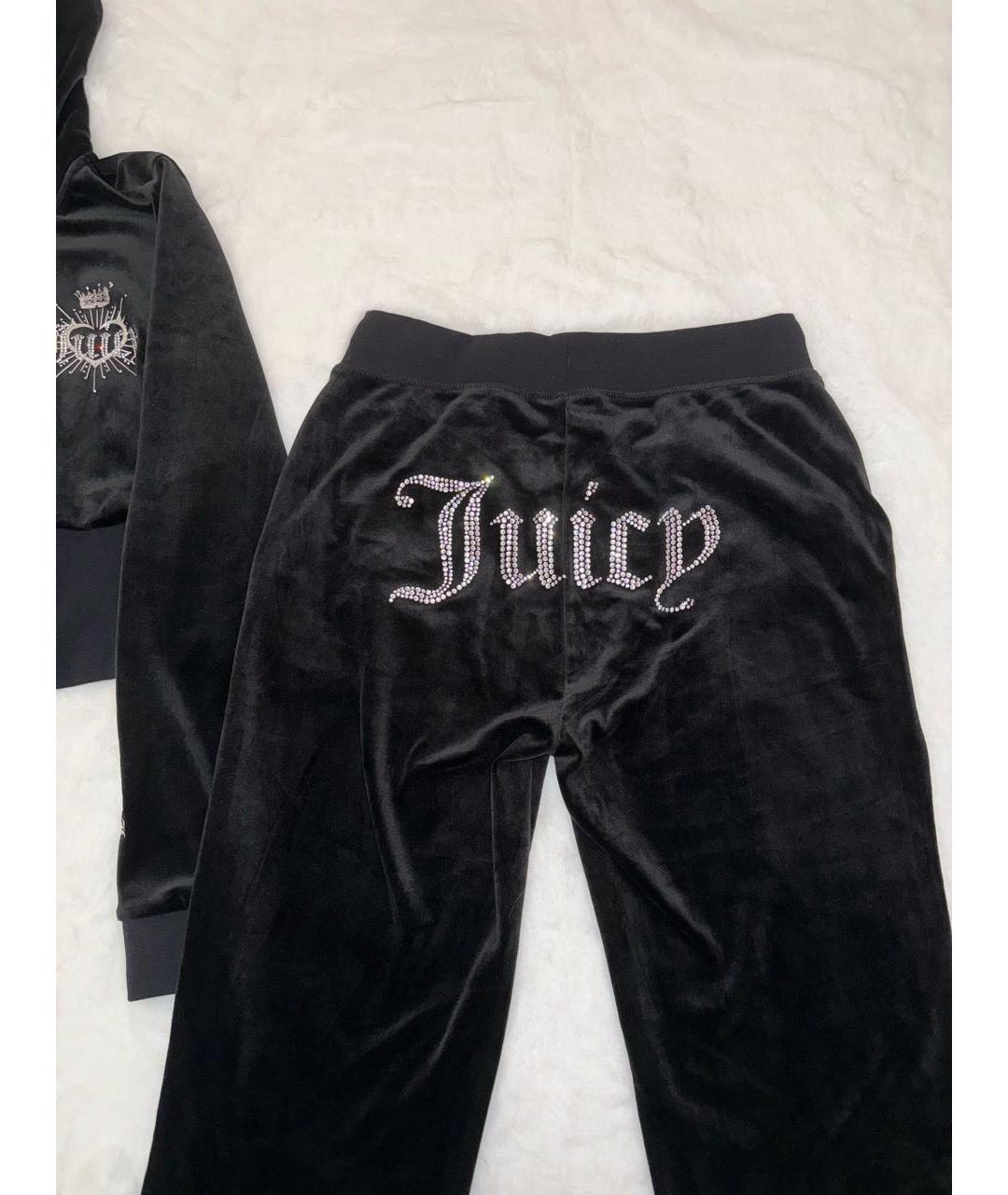 JUICY COUTURE Черный велюровый спортивные костюмы, фото 3