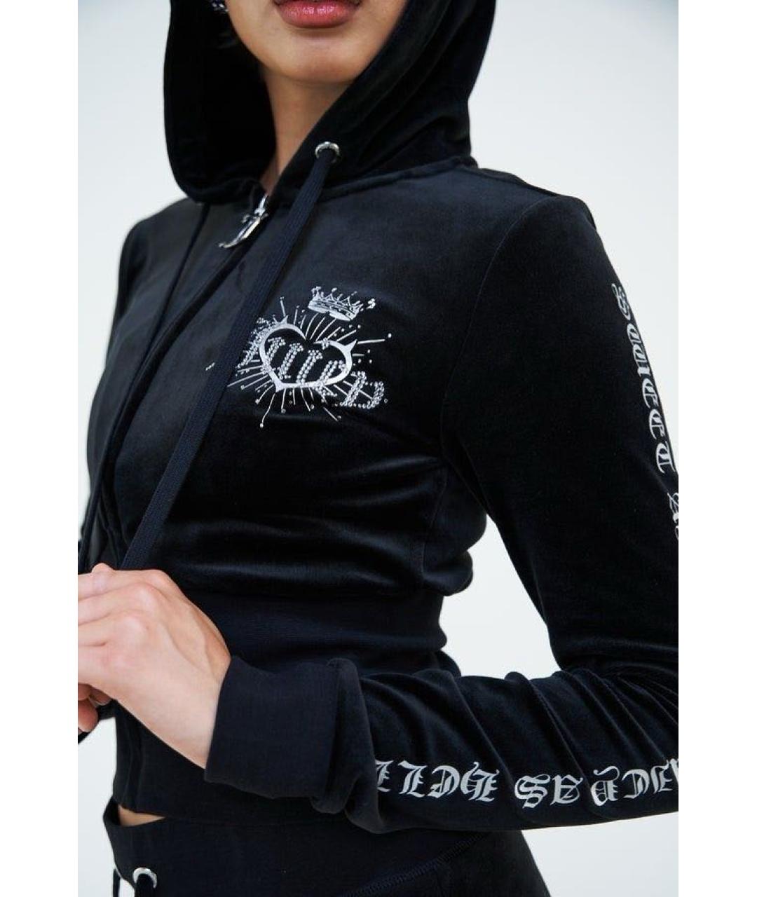 JUICY COUTURE Черный велюровый спортивные костюмы, фото 6