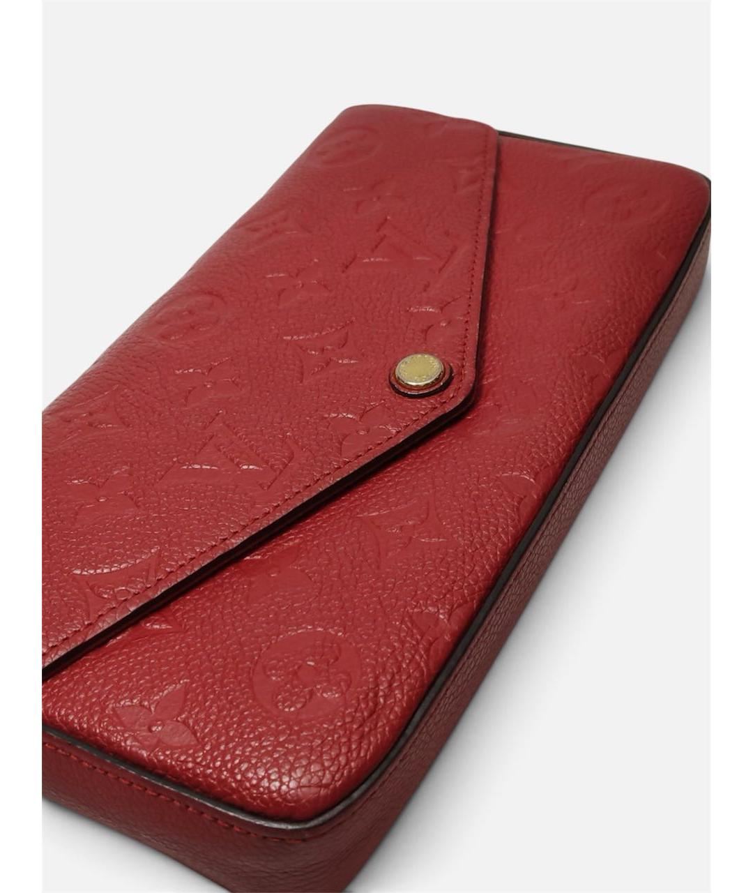 LOUIS VUITTON Красная кожаная сумка через плечо, фото 2