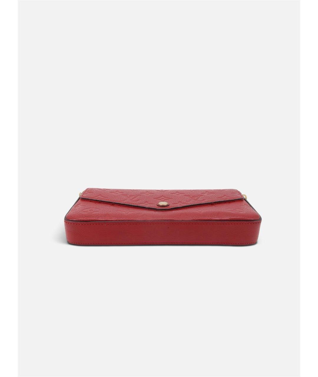 LOUIS VUITTON Красная кожаная сумка через плечо, фото 6