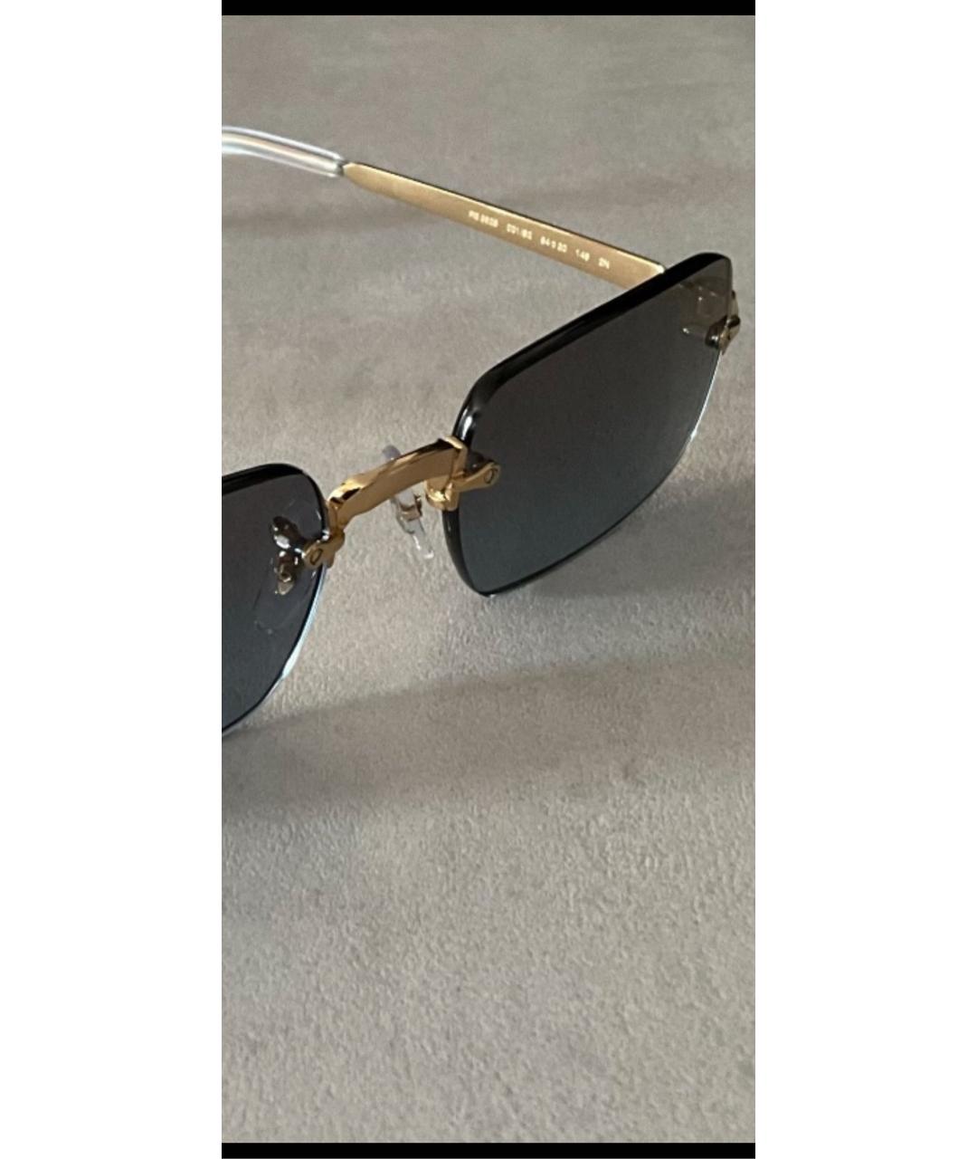 RAY BAN Темно-синие металлические солнцезащитные очки, фото 5