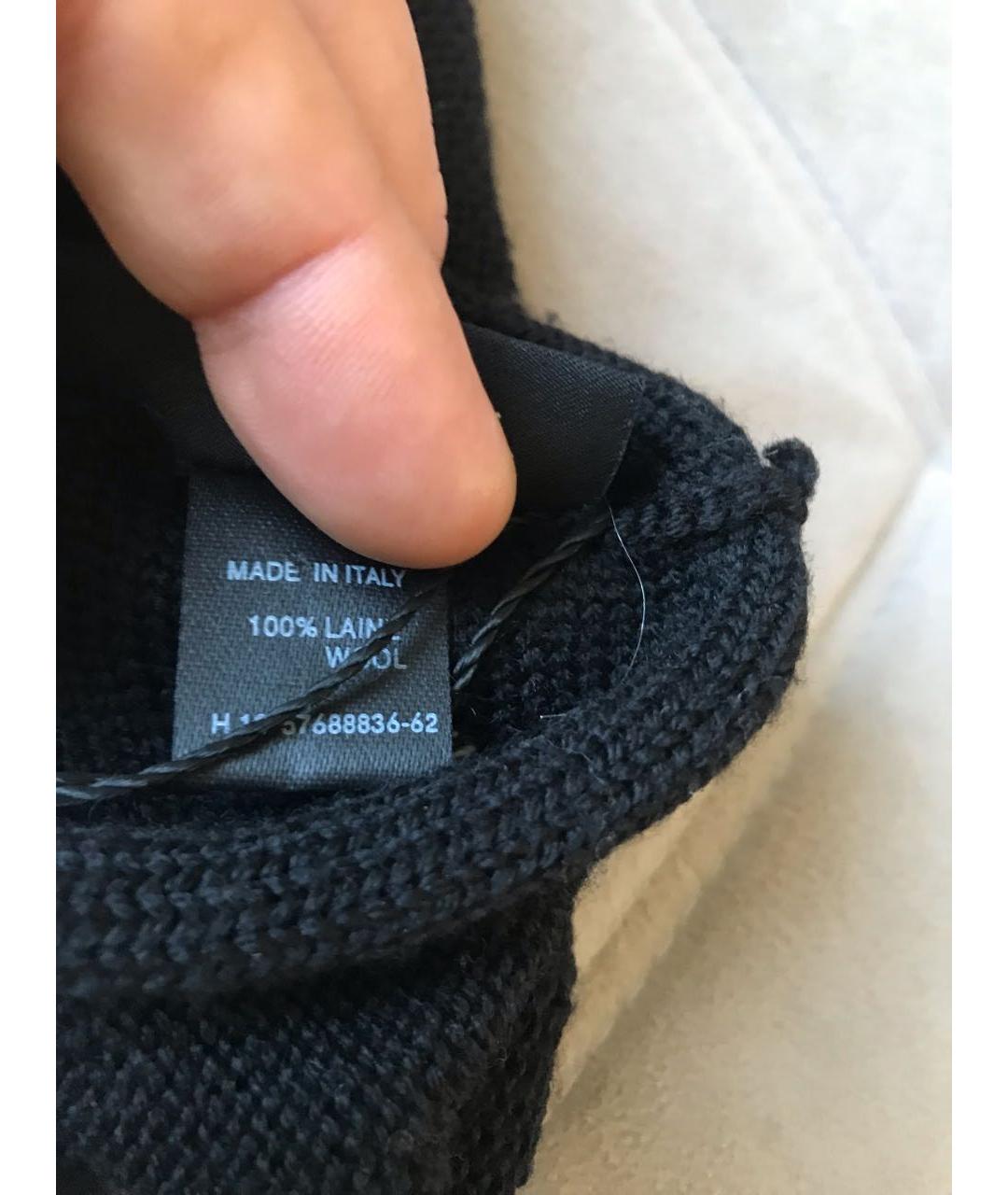 SONIA RYKIEL Черная шерстяная шапка, фото 5