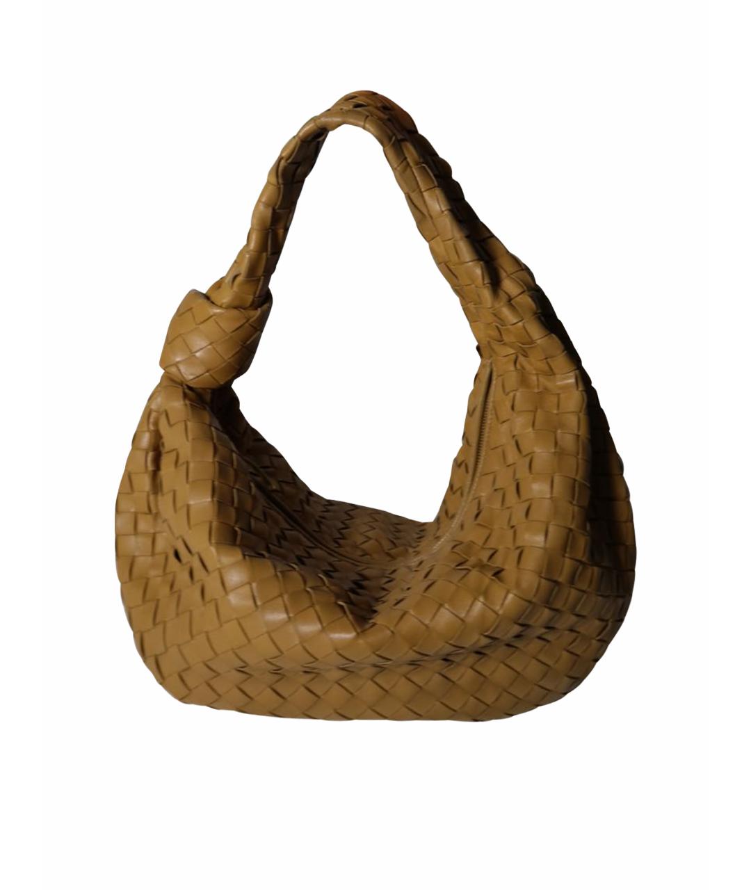BOTTEGA VENETA Коричневая кожаная сумка с короткими ручками, фото 1