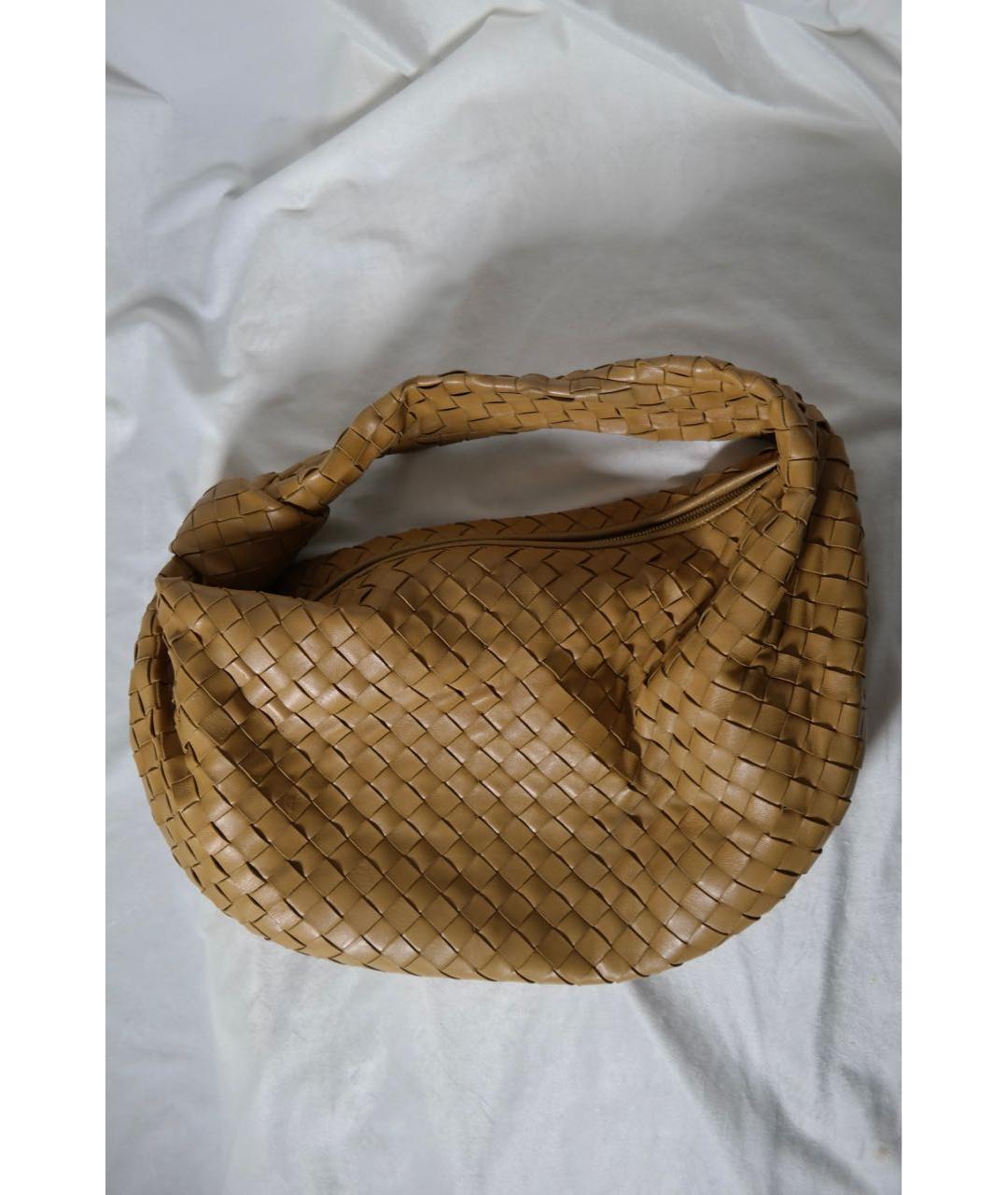 BOTTEGA VENETA Коричневая кожаная сумка с короткими ручками, фото 7