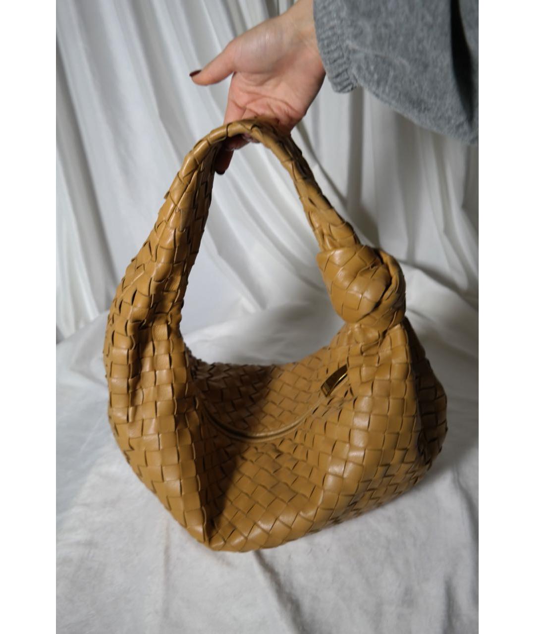 BOTTEGA VENETA Коричневая кожаная сумка с короткими ручками, фото 2