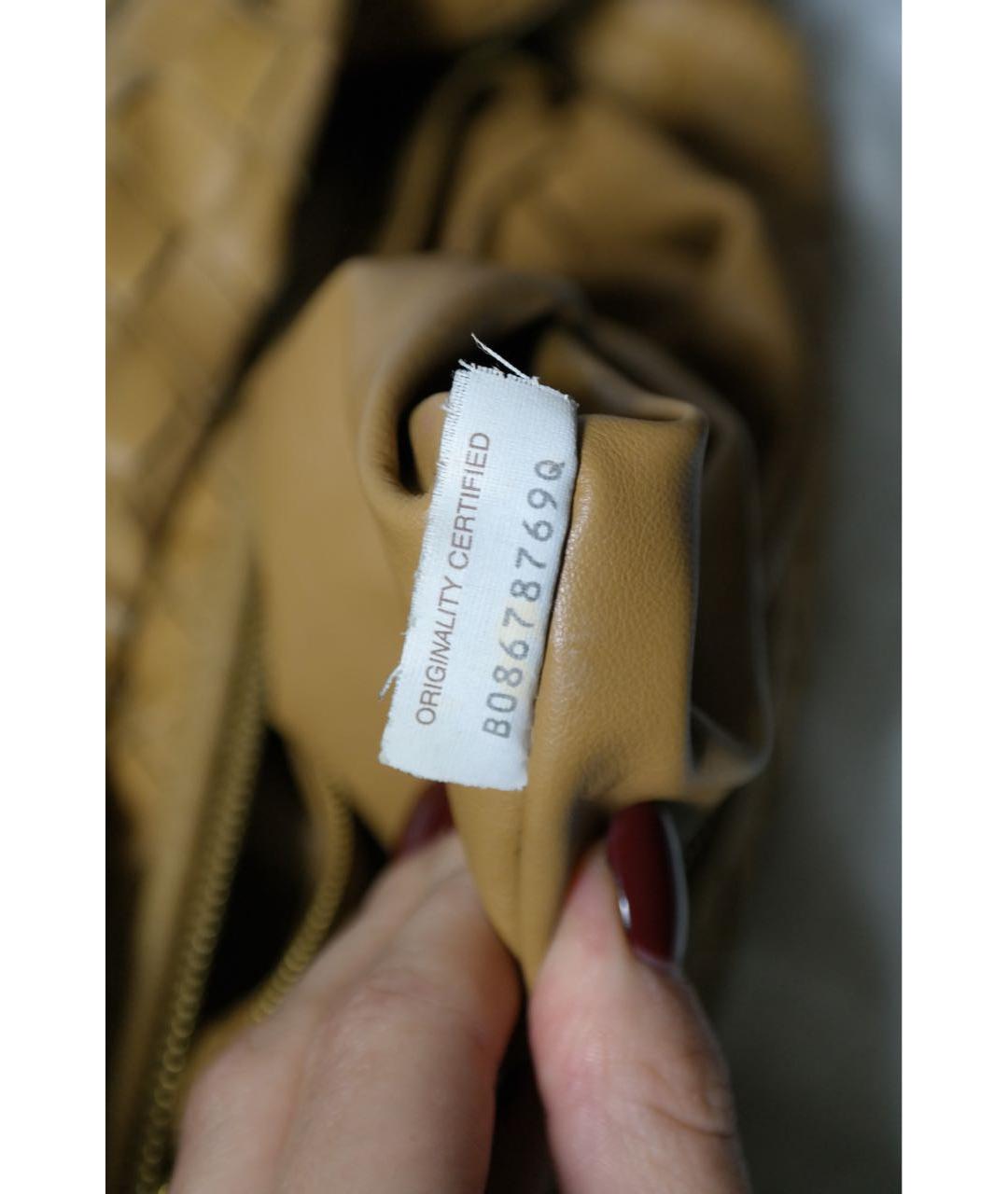 BOTTEGA VENETA Коричневая кожаная сумка с короткими ручками, фото 6