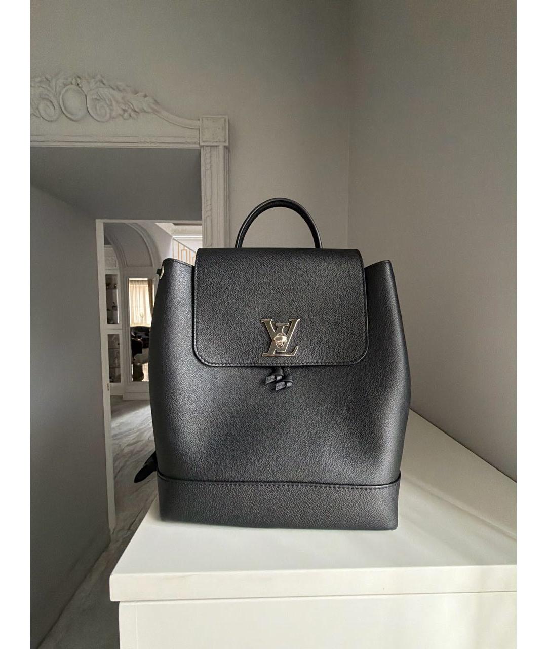 LOUIS VUITTON Черный кожаный рюкзак, фото 8