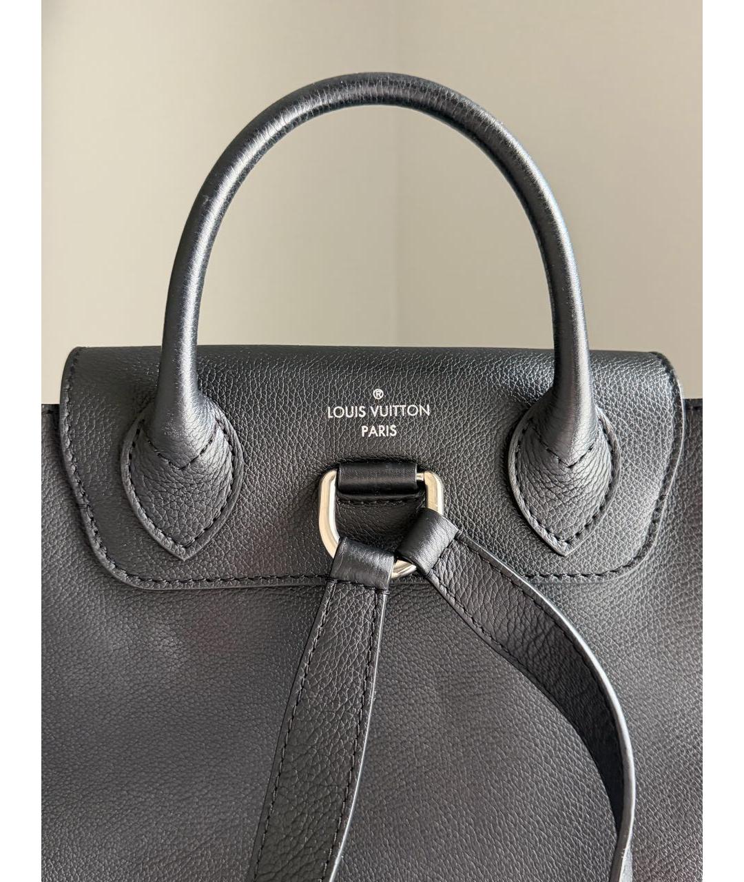 LOUIS VUITTON Черный кожаный рюкзак, фото 7