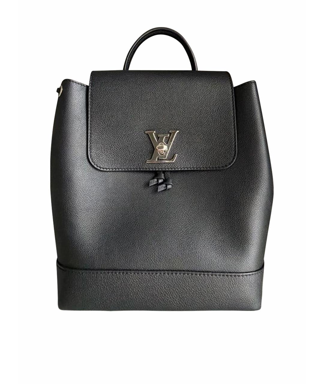 LOUIS VUITTON Черный кожаный рюкзак, фото 1