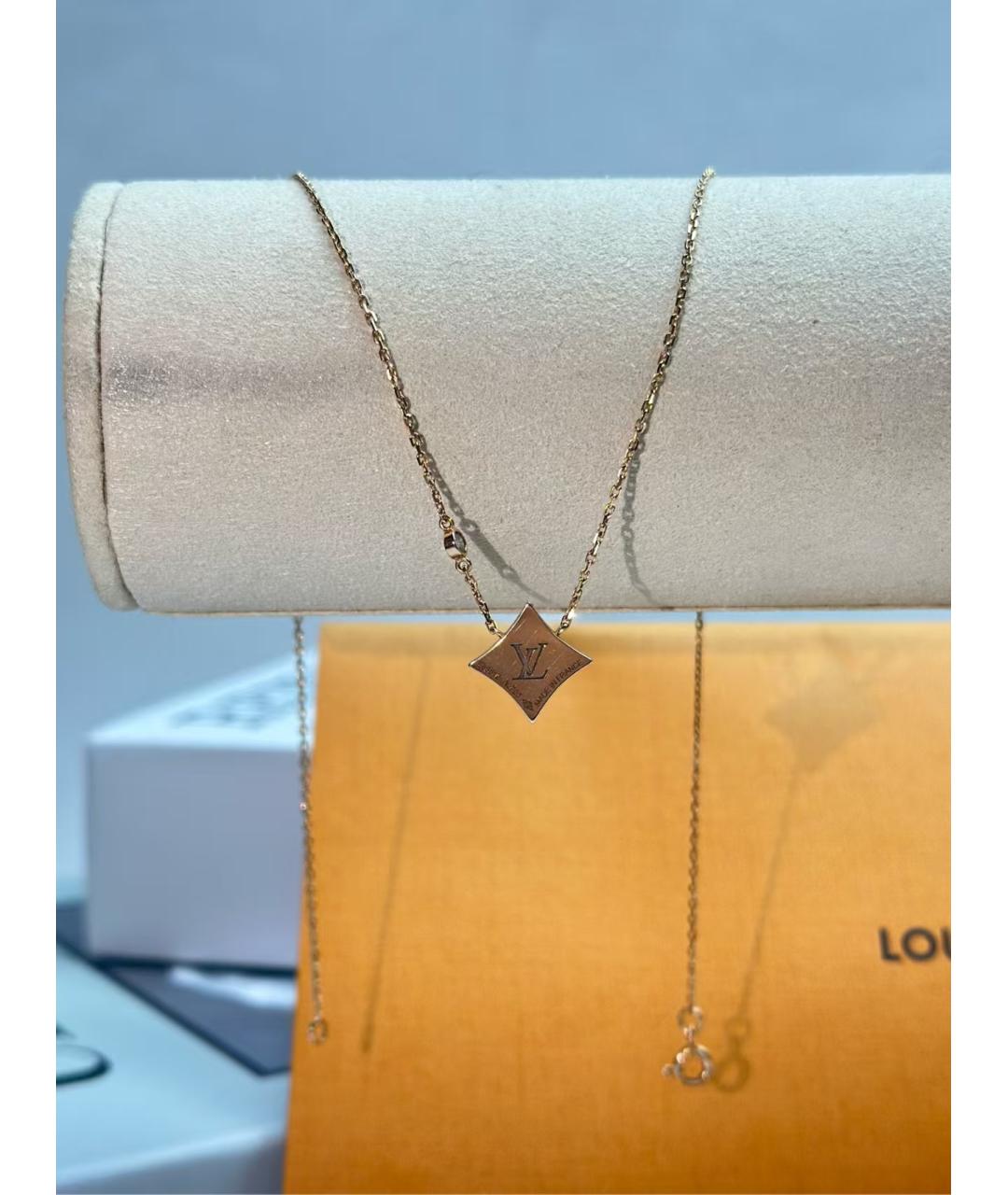 LOUIS VUITTON Золотое колье, фото 3