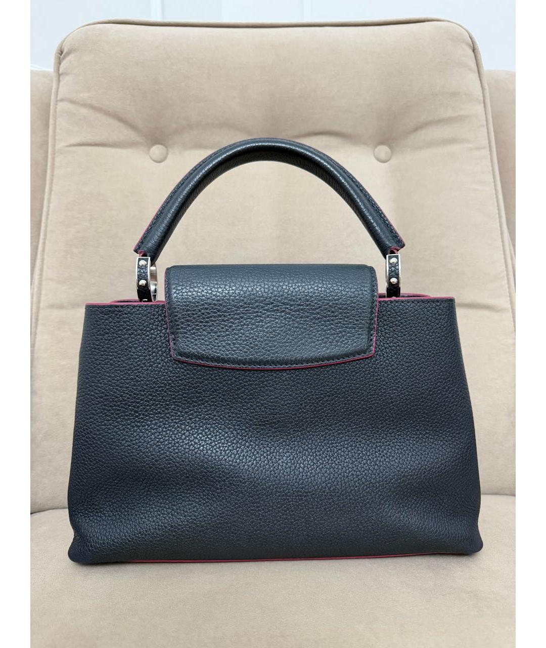 LOUIS VUITTON Темно-синяя кожаная сумка через плечо, фото 2