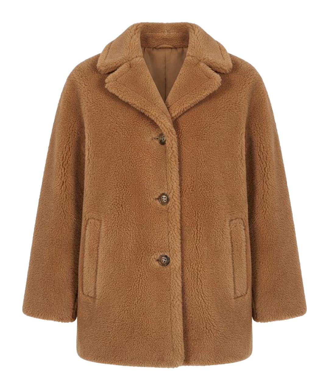 MAX MARA Коричневая шуба, фото 1