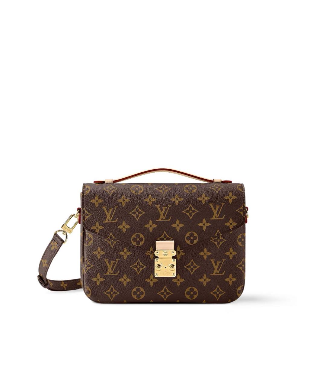 LOUIS VUITTON Коричневая сумка через плечо из канвы, фото 6