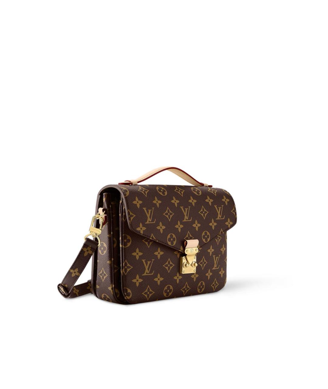 LOUIS VUITTON Коричневая сумка через плечо из канвы, фото 2