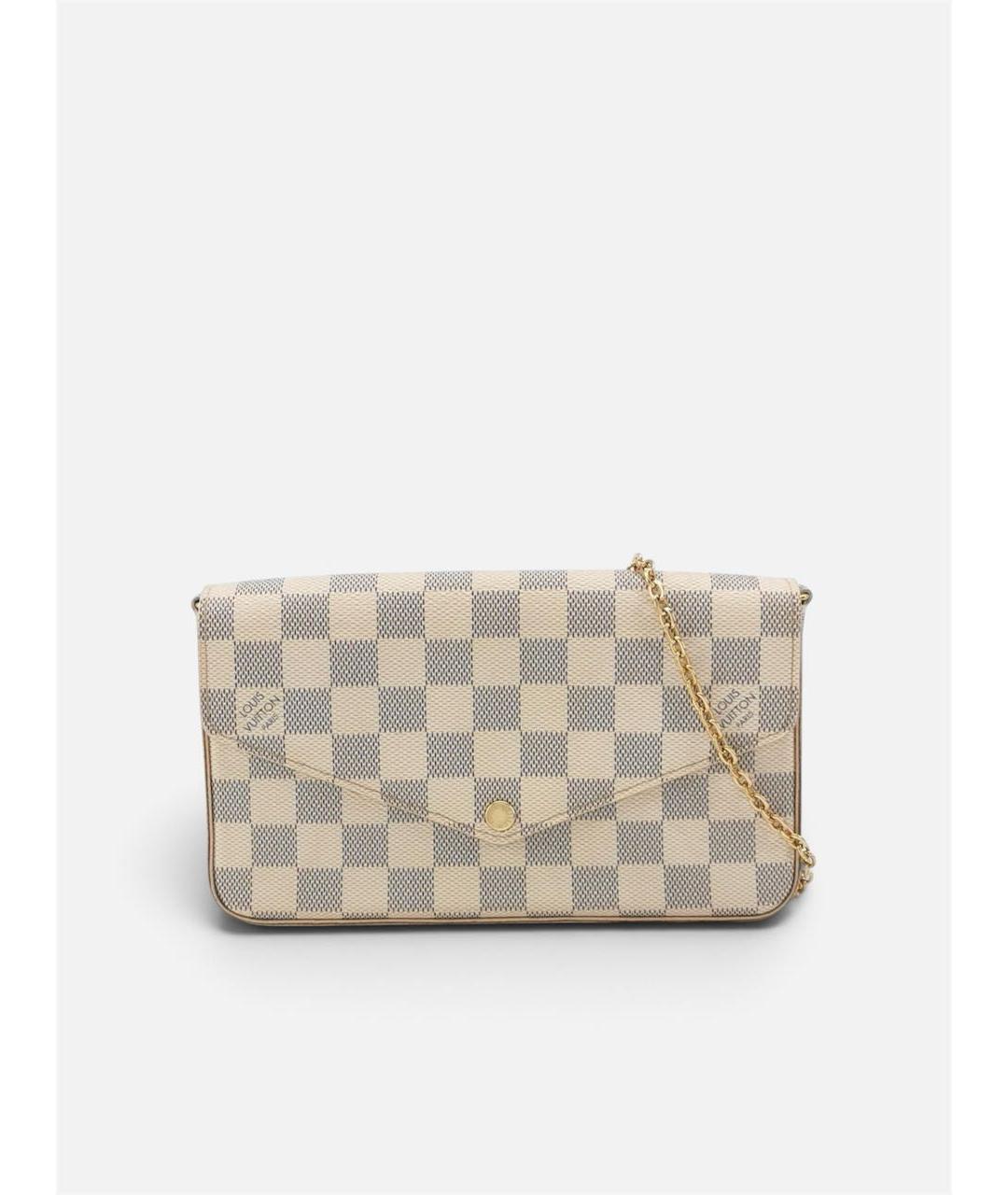 LOUIS VUITTON Белая сумка через плечо из канвы, фото 9