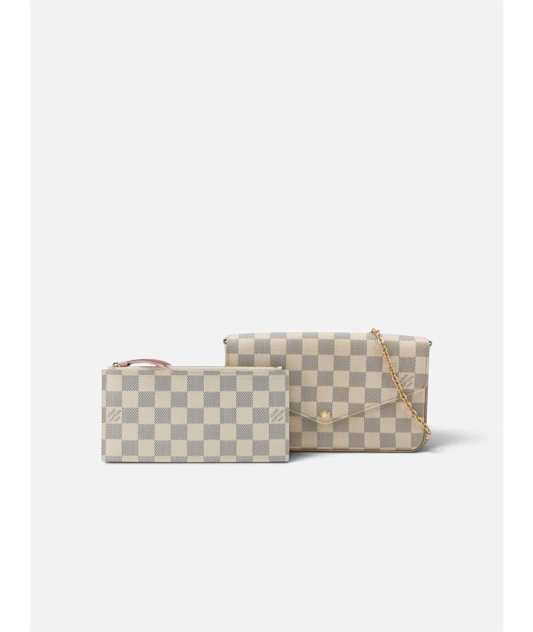 LOUIS VUITTON Белая сумка через плечо из канвы, фото 2