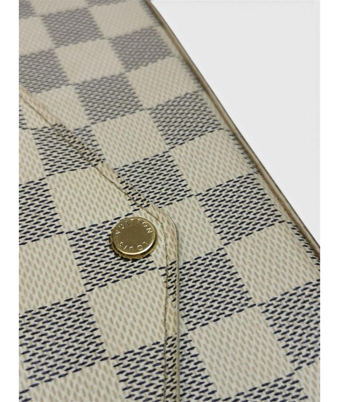LOUIS VUITTON Белая сумка через плечо из канвы, фото 8