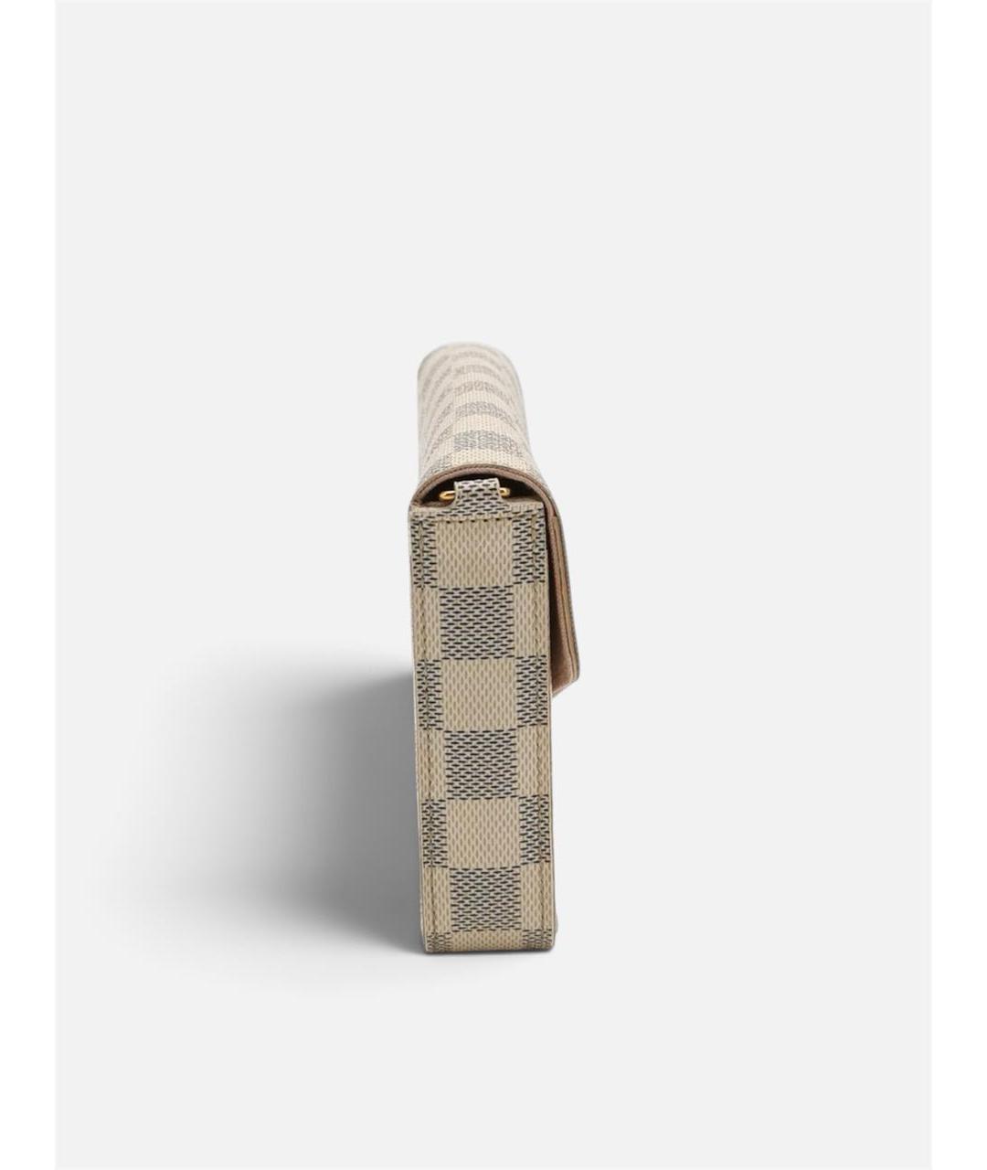 LOUIS VUITTON Белая сумка через плечо из канвы, фото 3