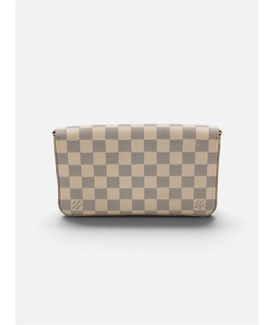 LOUIS VUITTON Белая сумка через плечо из канвы, фото 4
