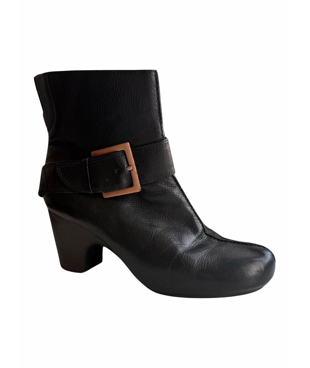 CLARKS Черные кожаные сапоги, фото 1