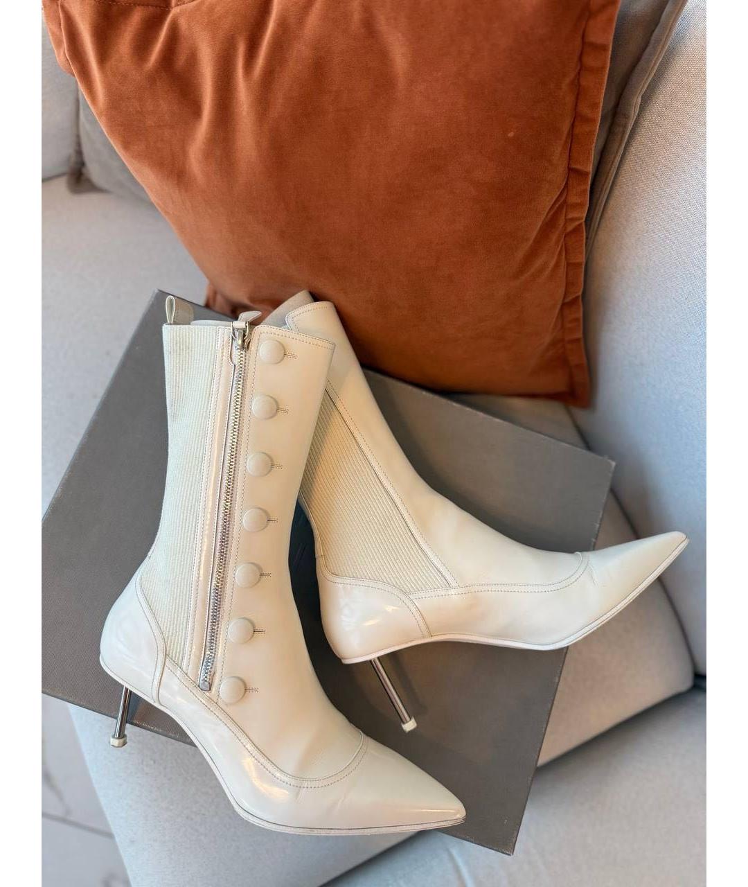 ALEXANDER MCQUEEN Белые сапоги, фото 6