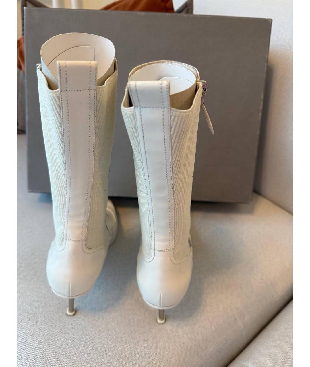 ALEXANDER MCQUEEN Белые сапоги, фото 4
