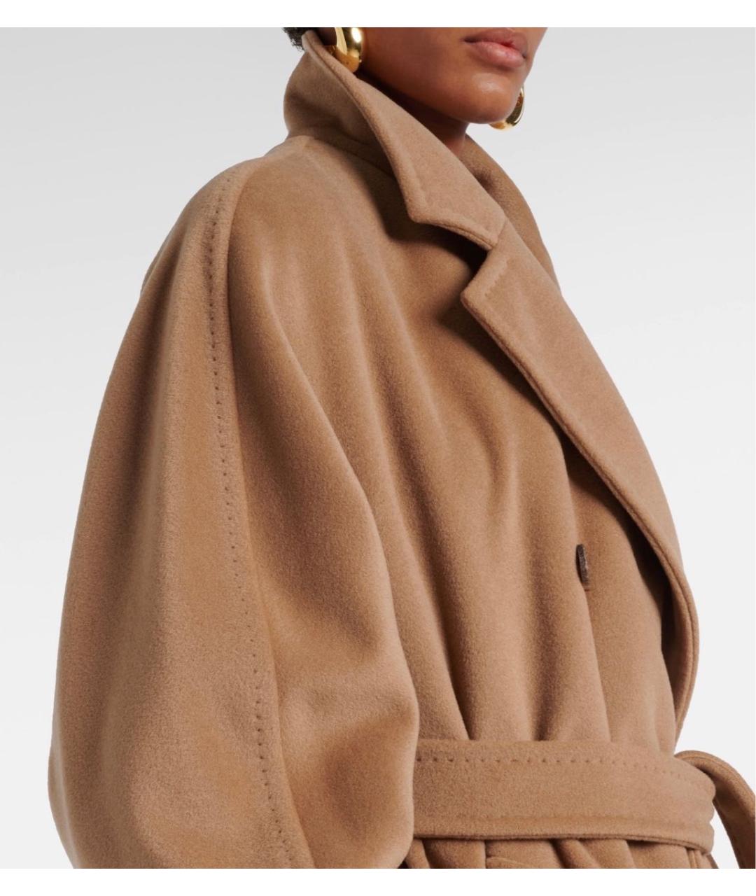 MAX MARA Бежевое шерстяное пальто, фото 7