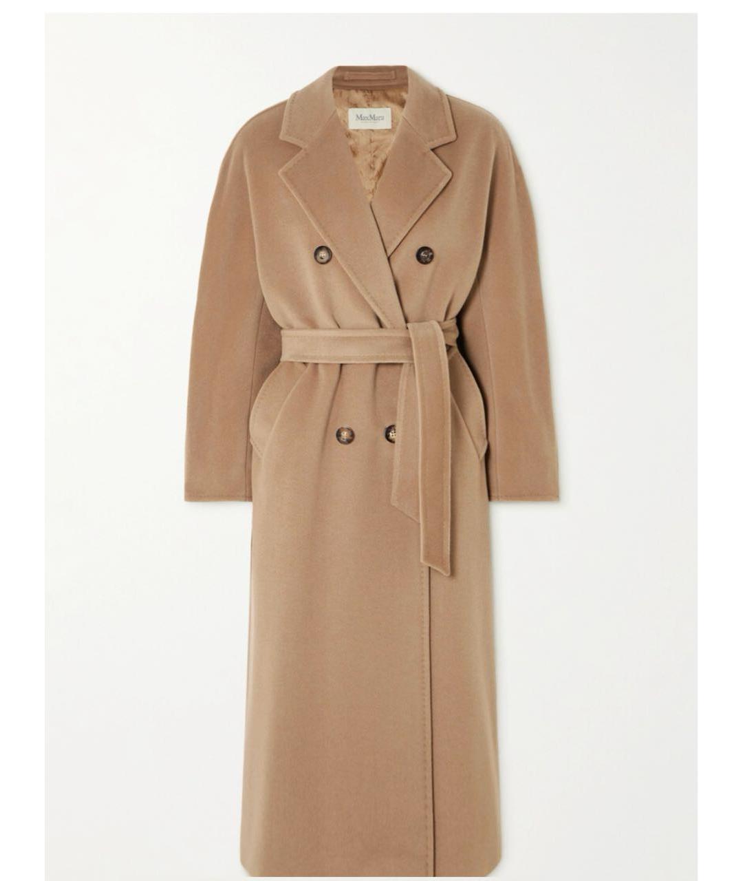 MAX MARA Бежевое шерстяное пальто, фото 9