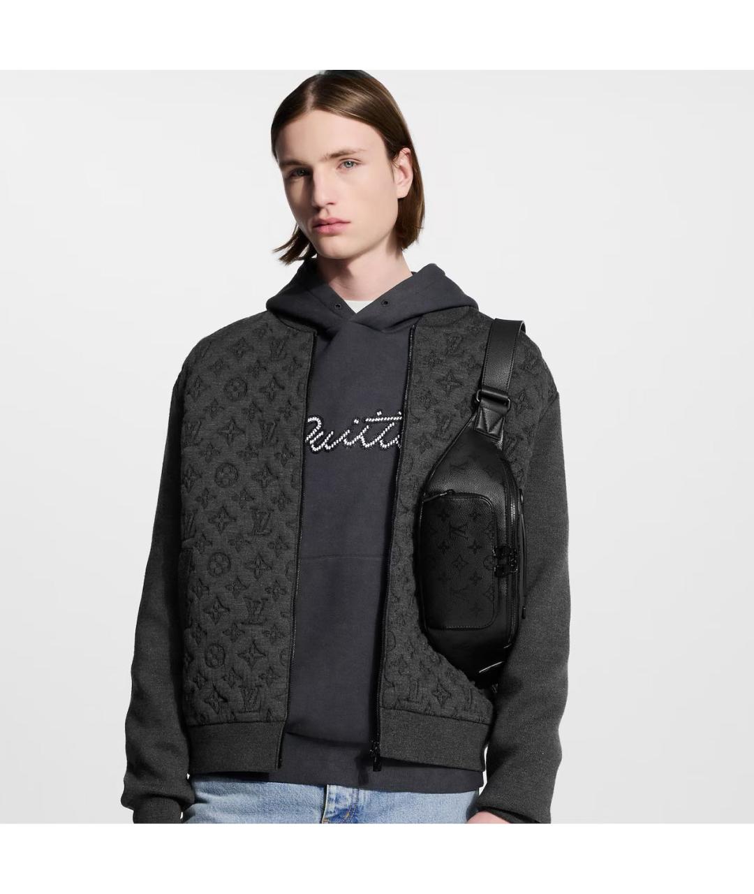 LOUIS VUITTON Черная поясная сумка, фото 5