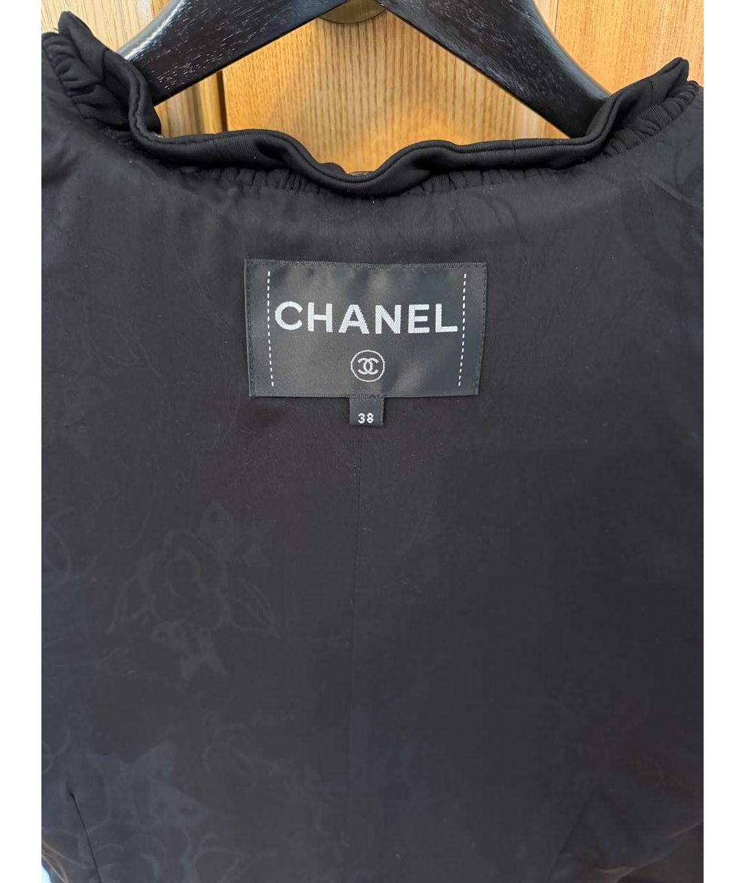 CHANEL Черный вискозный жилет, фото 3
