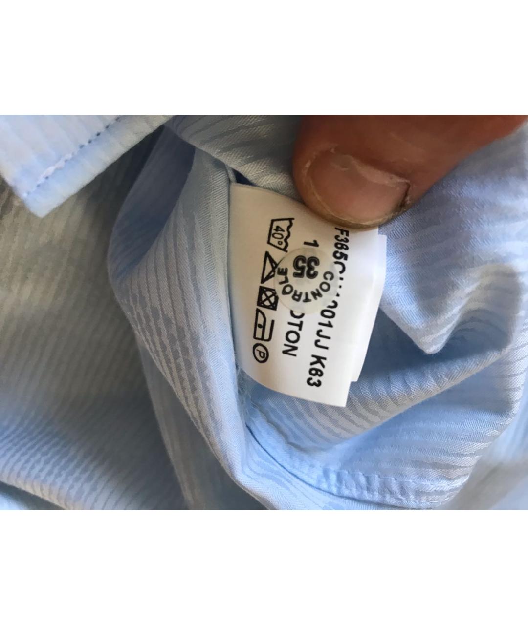 KENZO Голубая хлопковая классическая рубашка, фото 8