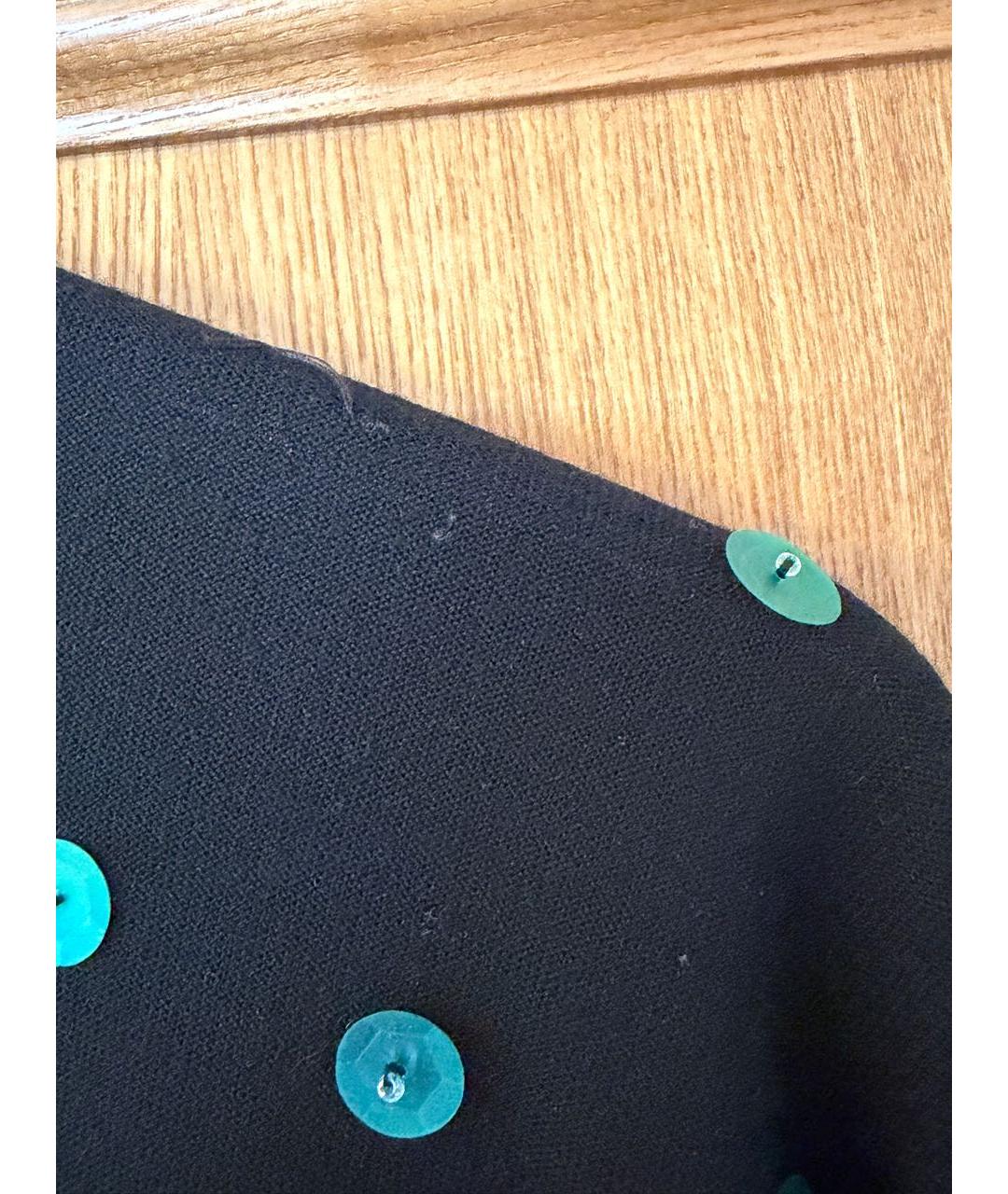 SONIA RYKIEL Черное шерстяное повседневное платье, фото 6