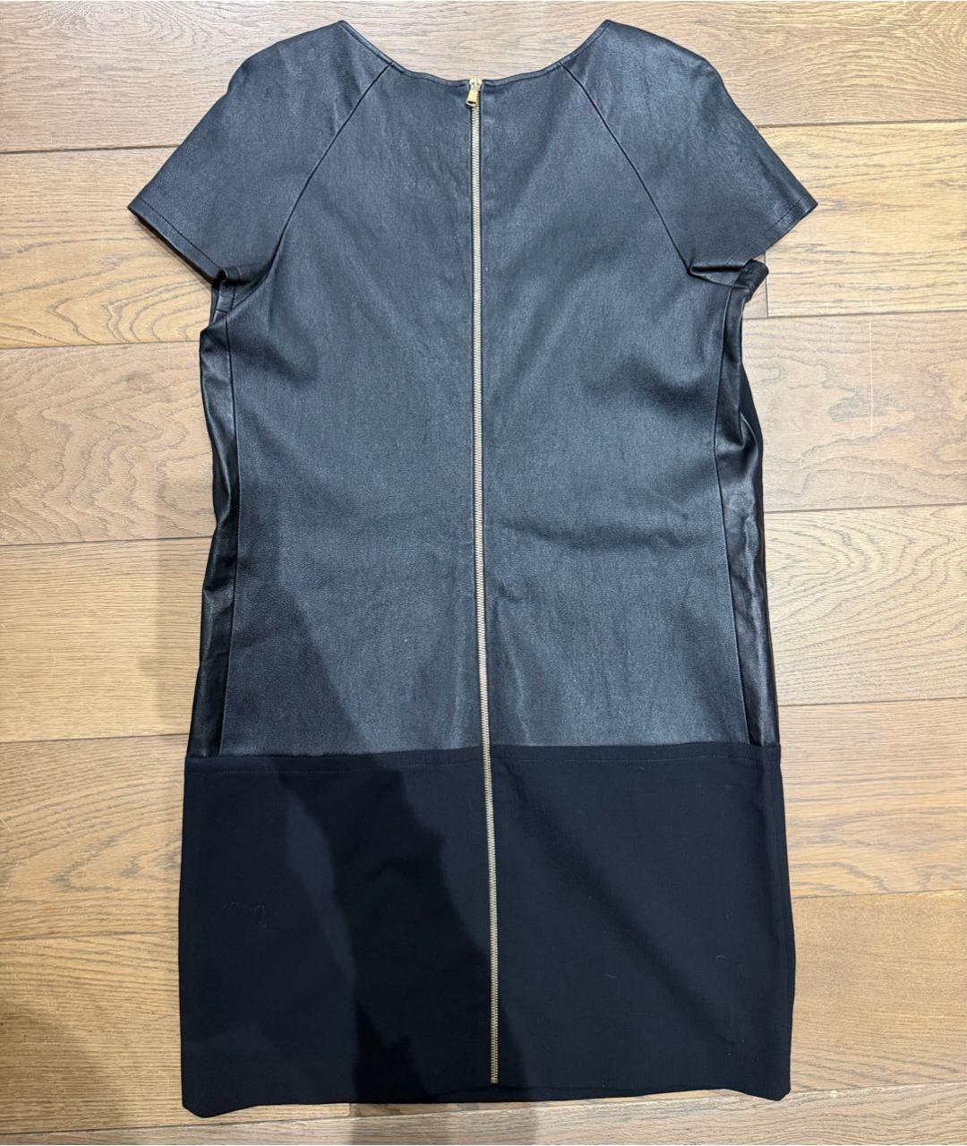 EMILIO PUCCI Черное кожаное коктейльное платье, фото 8