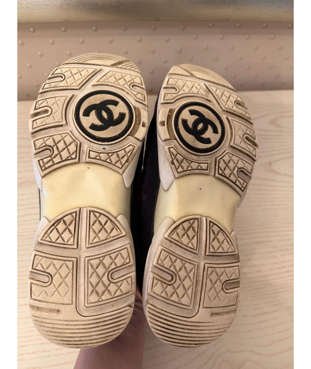 CHANEL Темно-синие кроссовки, фото 6