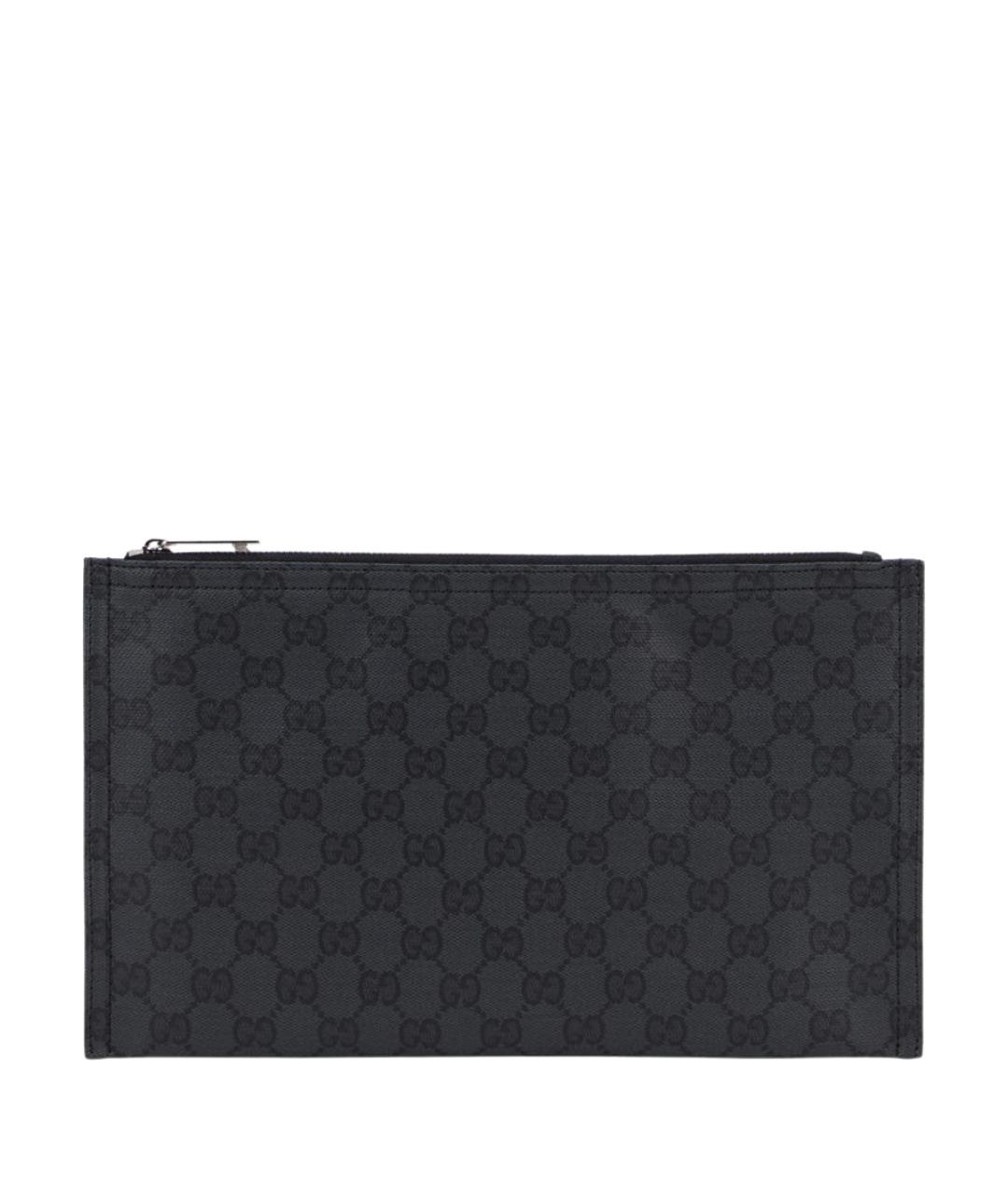 GUCCI Черная хлопковая поясная сумка, фото 1