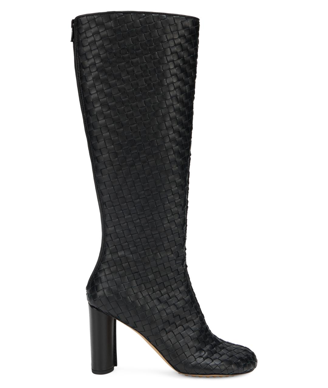 BOTTEGA VENETA Черные кожаные сапоги, фото 2