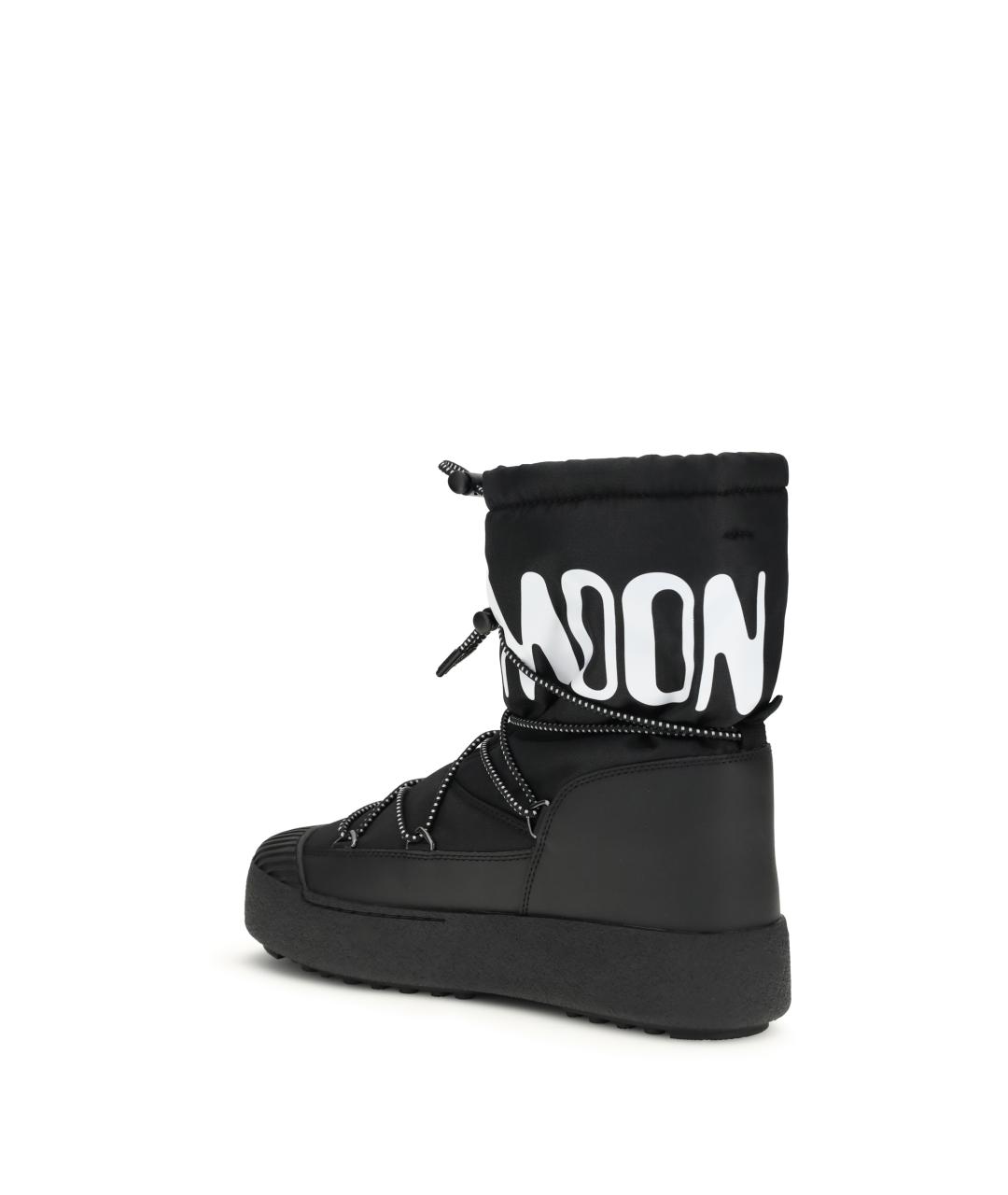 MOON BOOT Черные синтетические высокие ботинки, фото 3