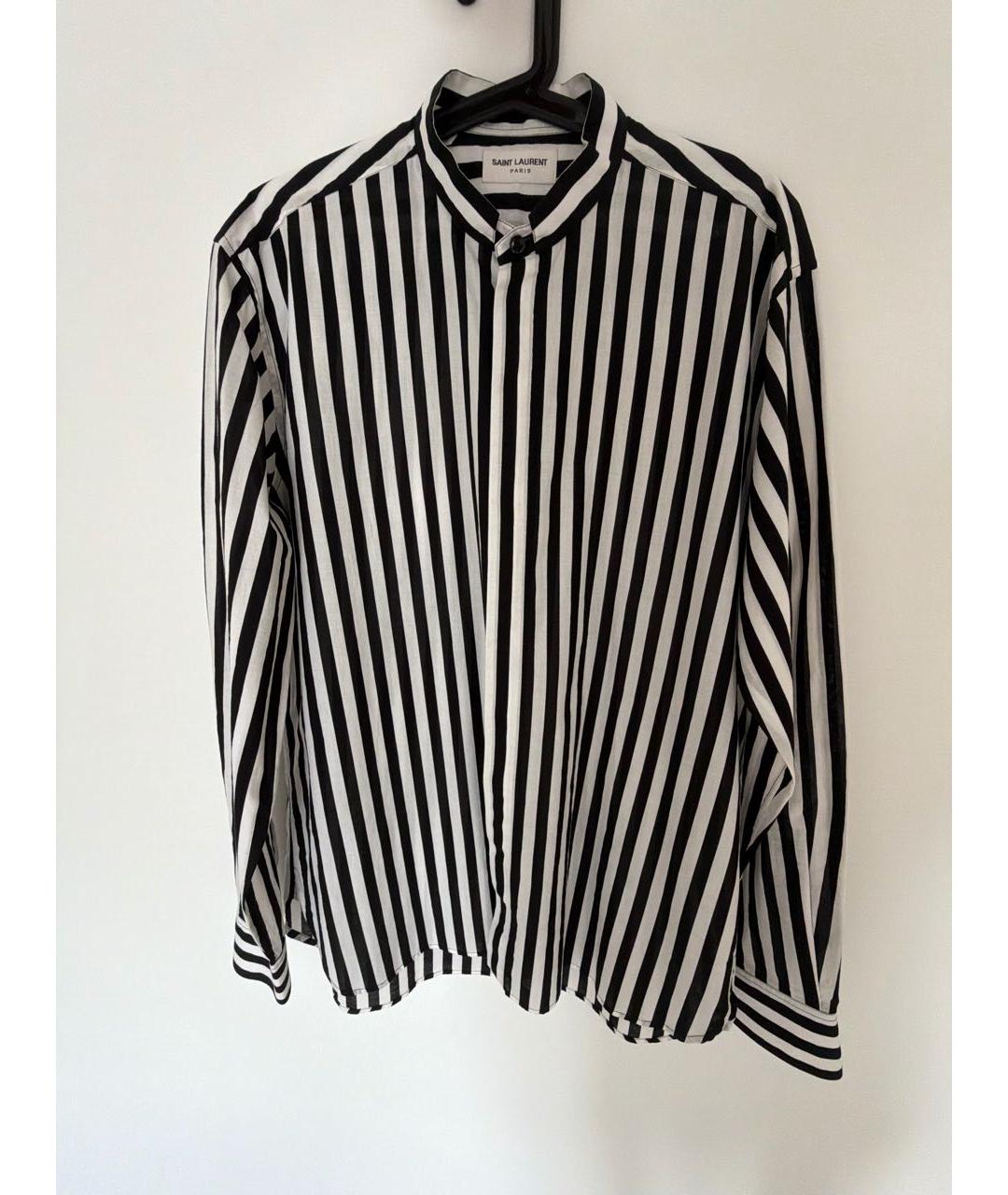 SAINT LAURENT Черная хлопковая кэжуал рубашка, фото 9