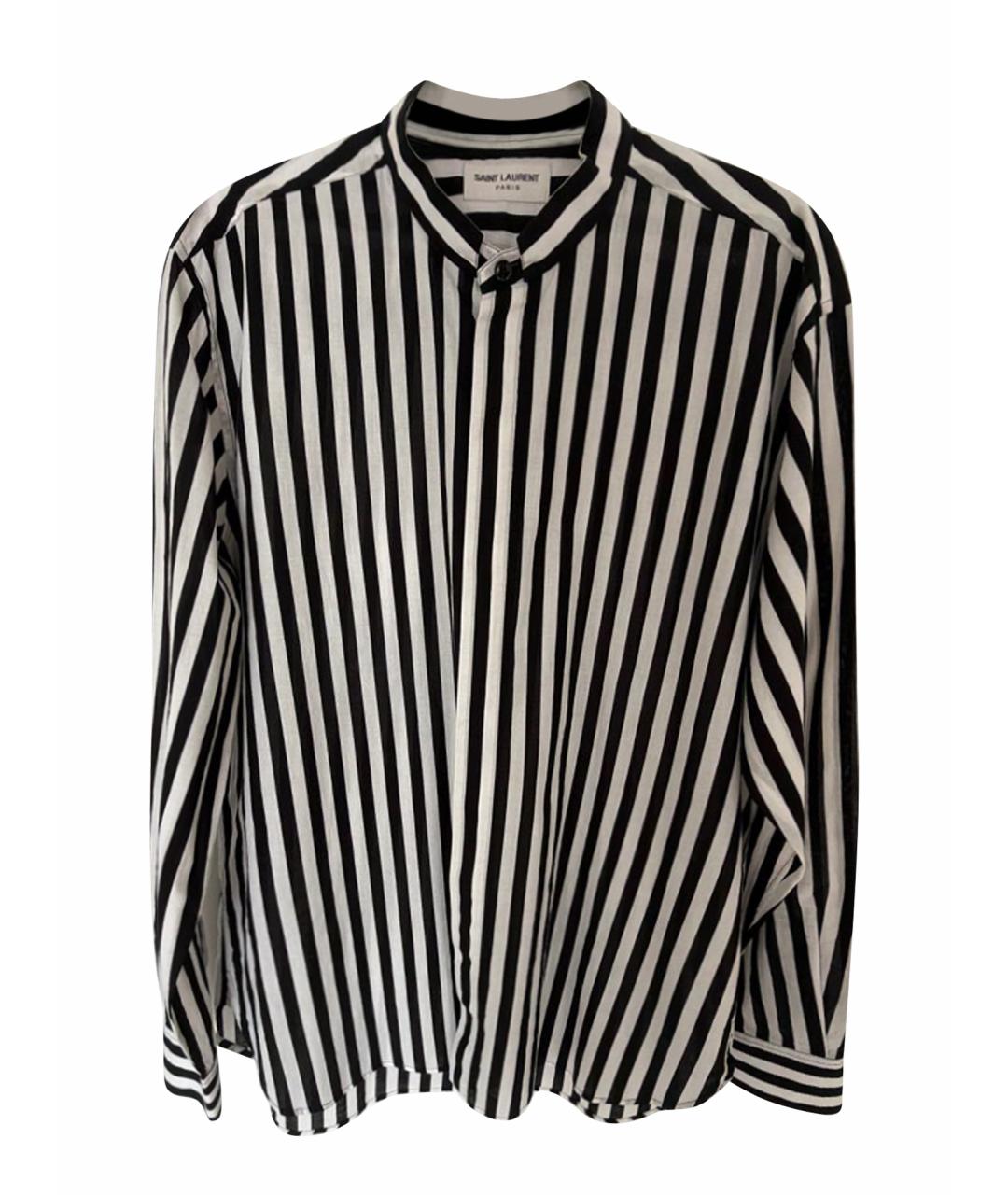 SAINT LAURENT Черная хлопковая кэжуал рубашка, фото 1