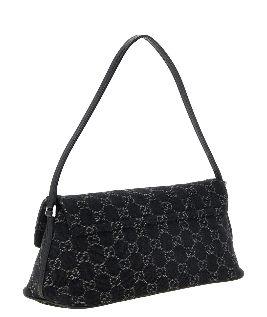 GUCCI Черная хлопковая сумка через плечо, фото 2