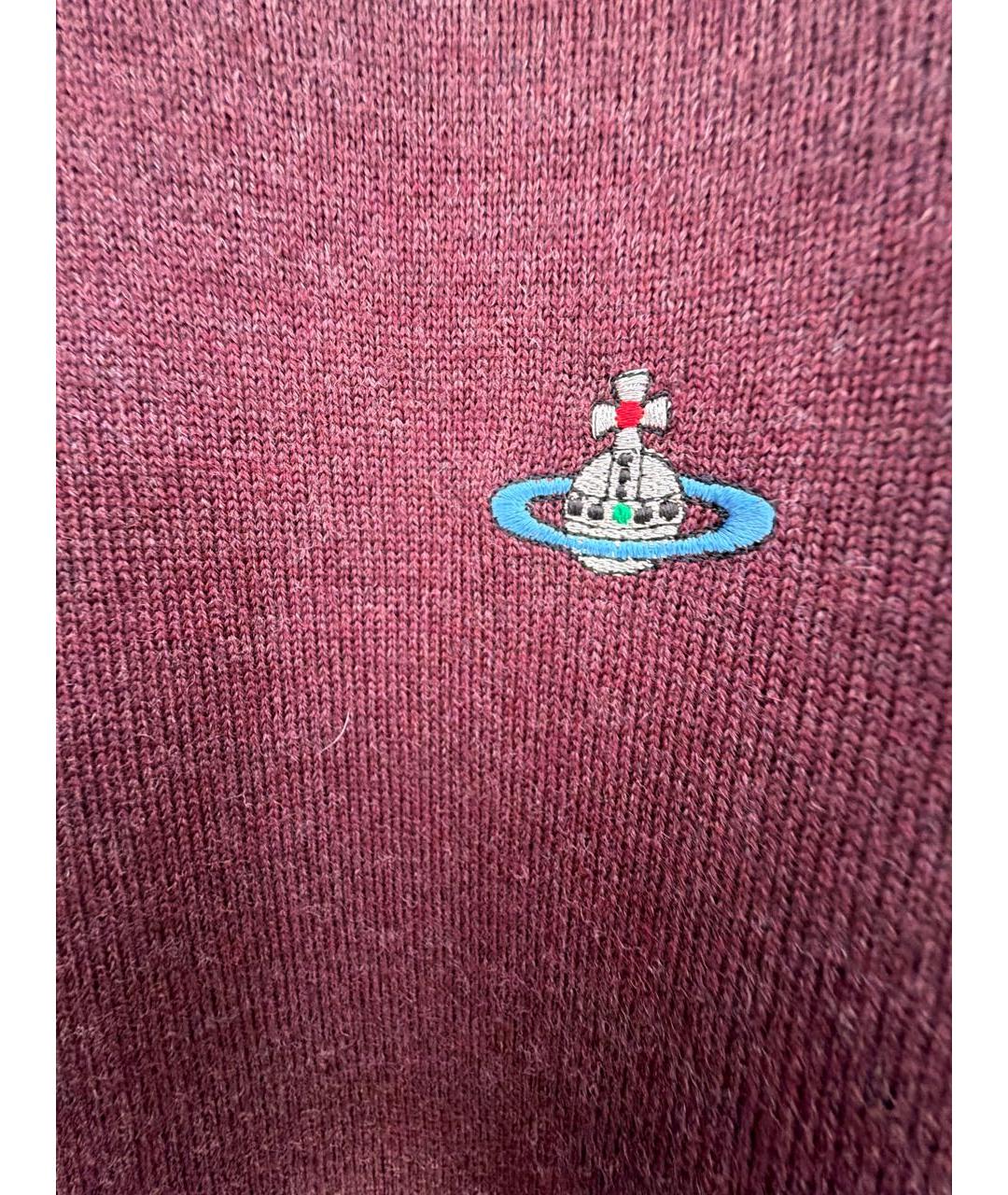 VIVIENNE WESTWOOD Бордовая шерстяная водолазка, фото 4