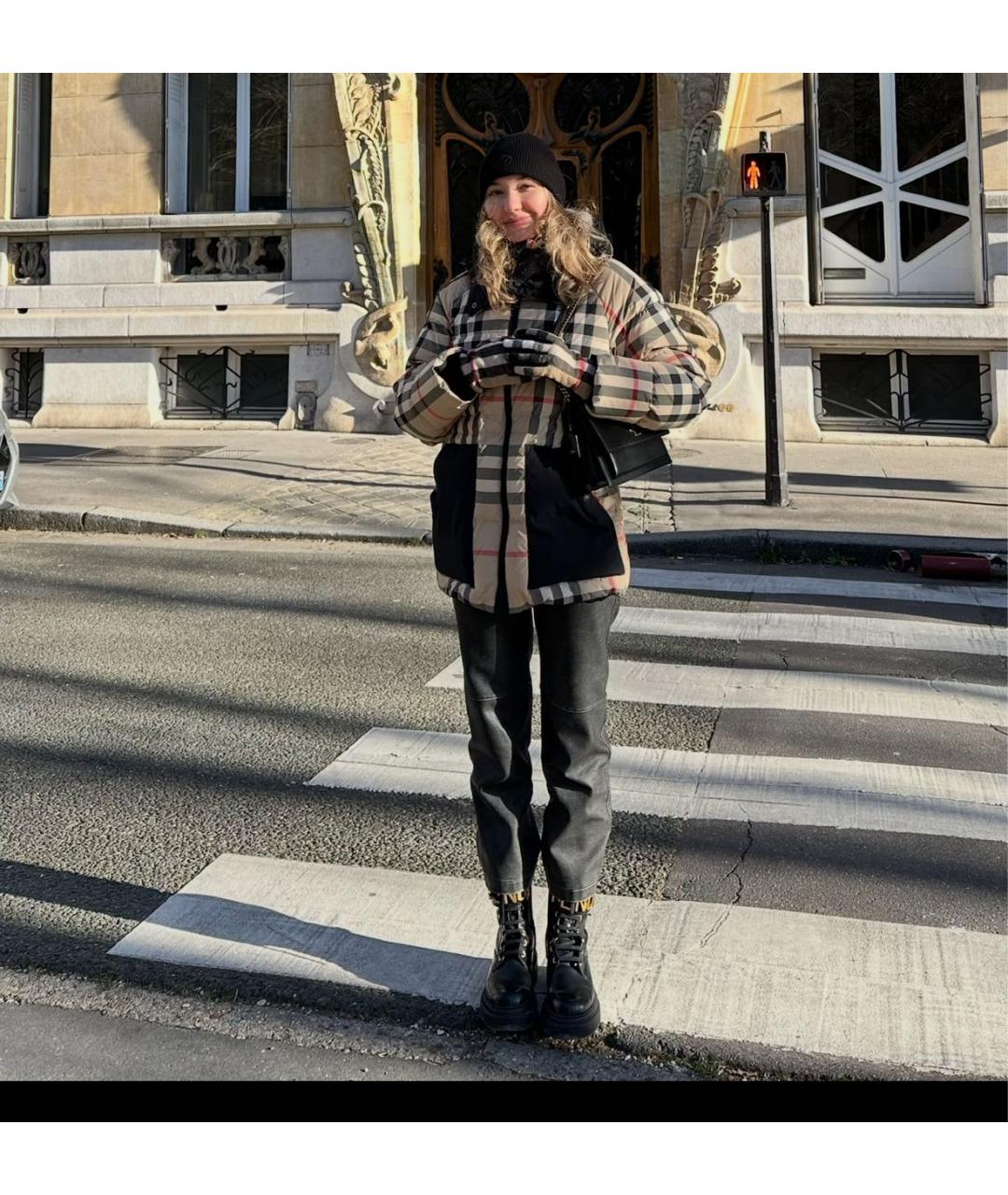 BURBERRY Бежевый полиэстеровый пуховик, фото 6