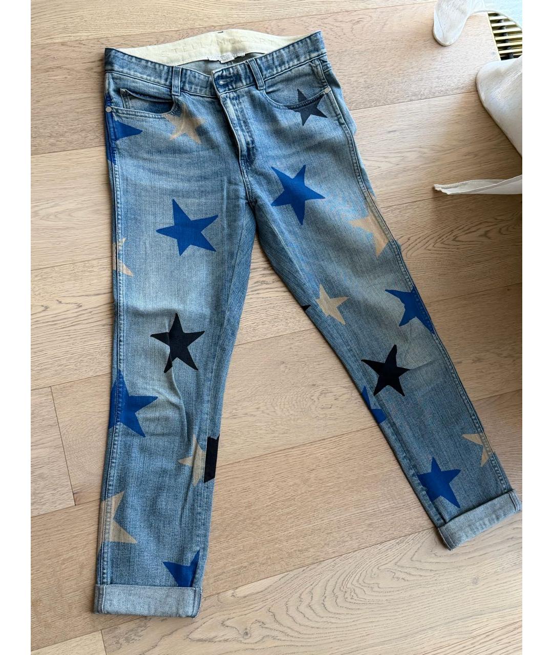 STELLA MCCARTNEY Голубые хлопковые прямые джинсы, фото 7
