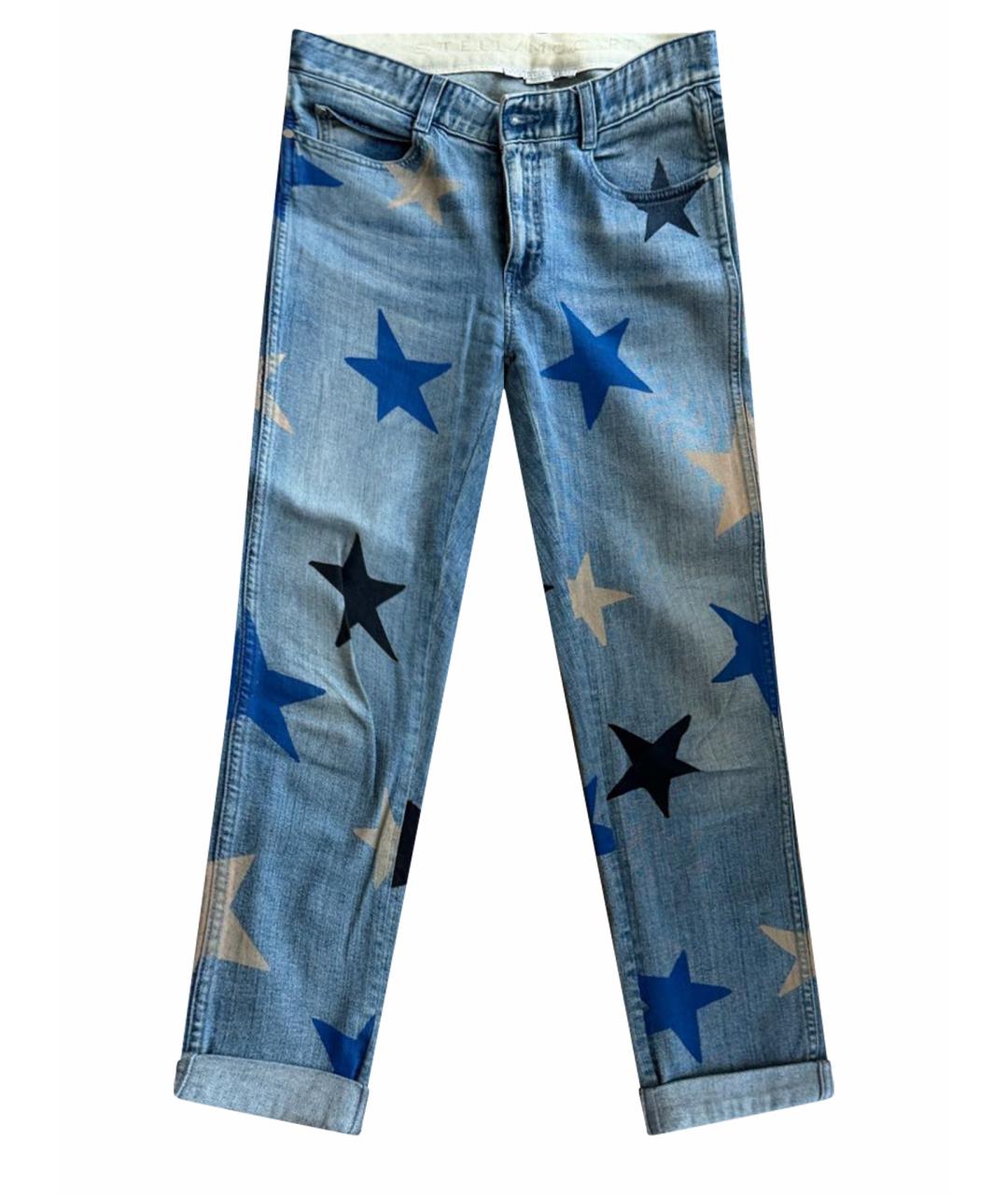 STELLA MCCARTNEY Голубые хлопковые прямые джинсы, фото 1