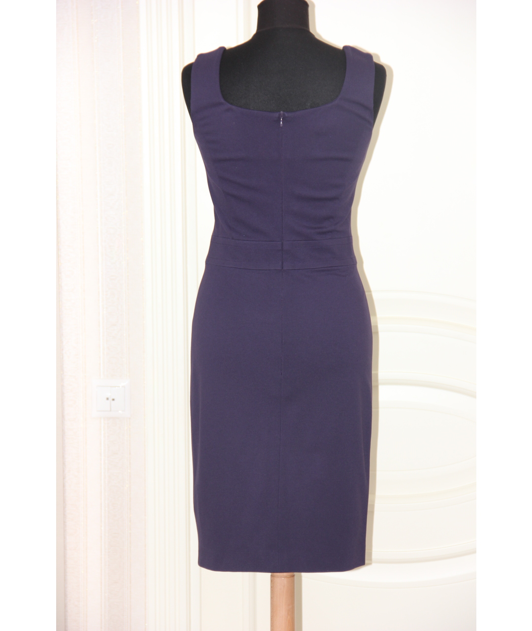 ESCADA Фиолетовое вискозное повседневное платье, фото 2