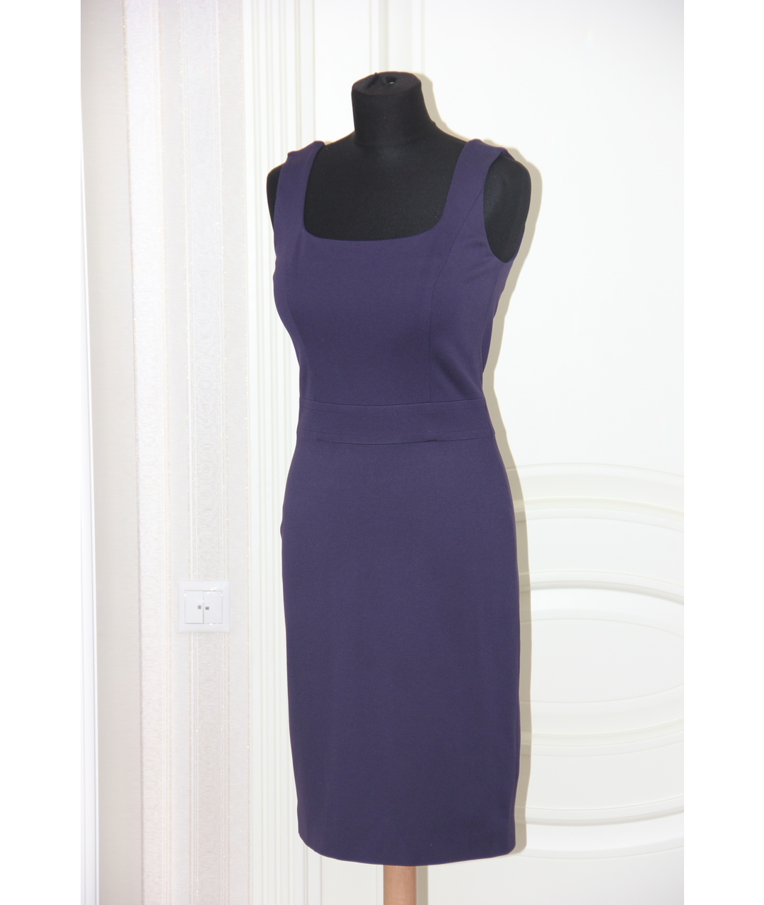 ESCADA Фиолетовое вискозное повседневное платье, фото 6
