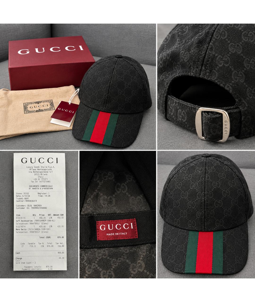 GUCCI Хлопковая кепка/бейсболка, фото 2