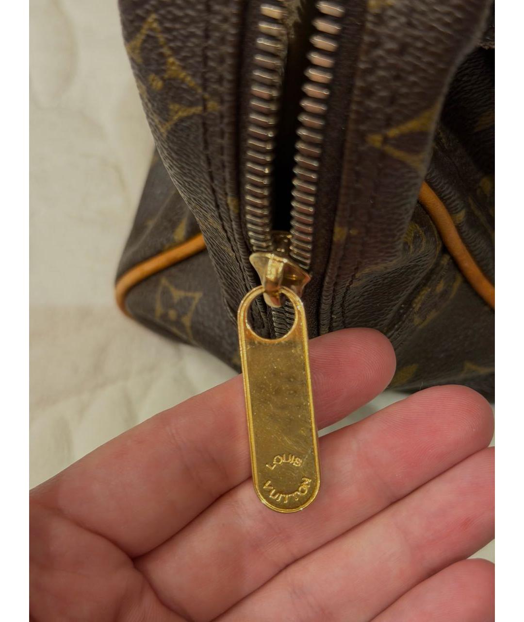 LOUIS VUITTON Коричневая сумка с короткими ручками, фото 2