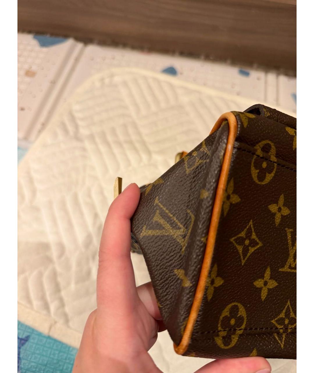 LOUIS VUITTON Коричневая сумка с короткими ручками, фото 5